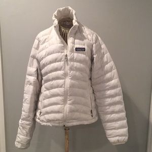 Women’s white Patagonia down jacket